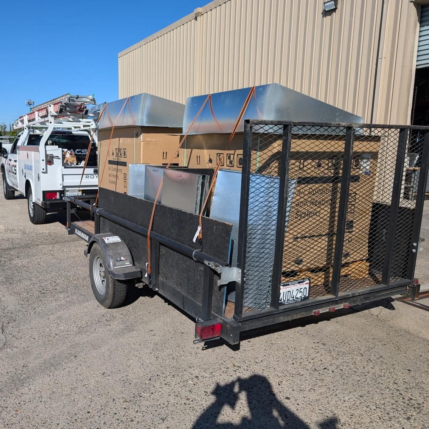 Air handler installation inside residential attic