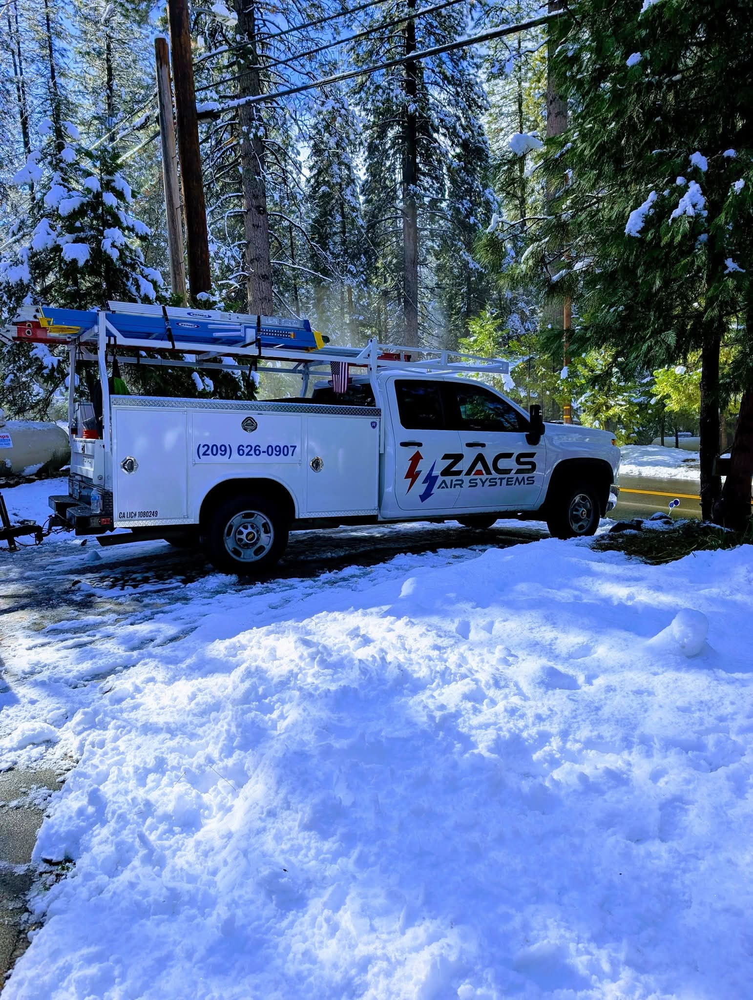 Indoor air handler and drain line installation