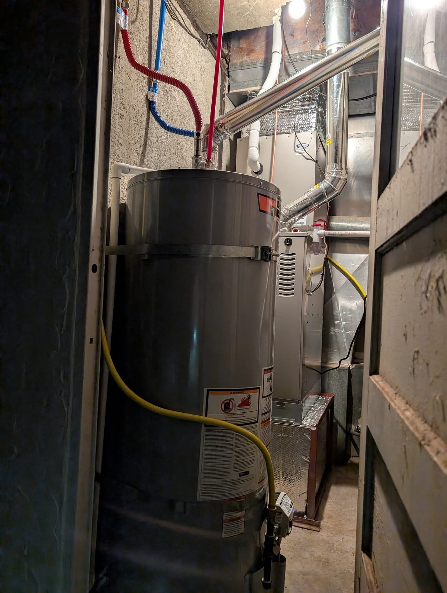 Wall-mounted mini split indoor unit installed professionally