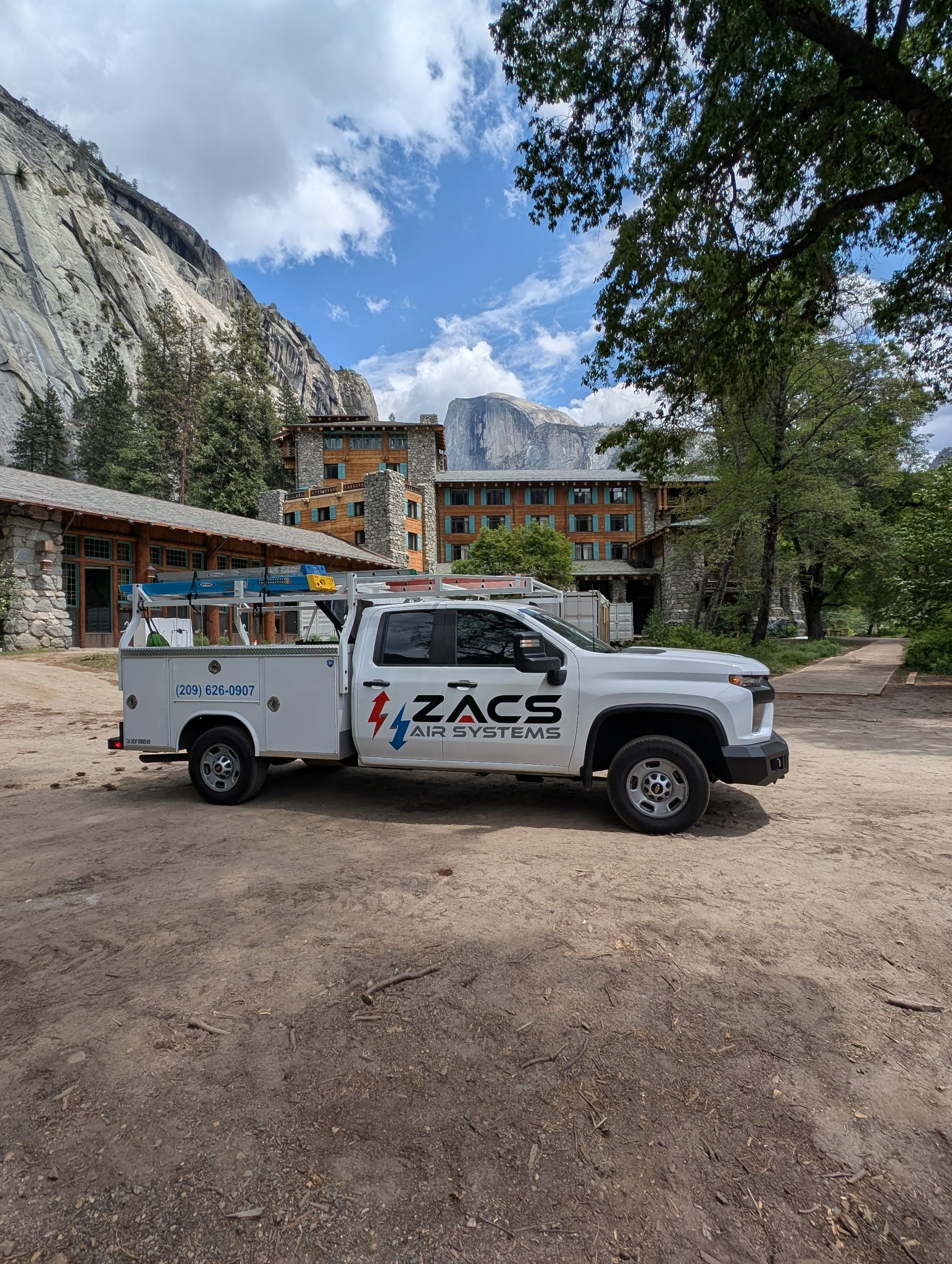 ZACS Air Systems HVAC truck in Merced